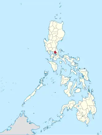 Locatie van Rizal in de Filipijnen