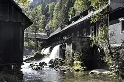 Traditionele werkplaats van zeisbouwer Schröckenfux