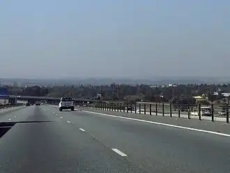 De N12 bij Alberton