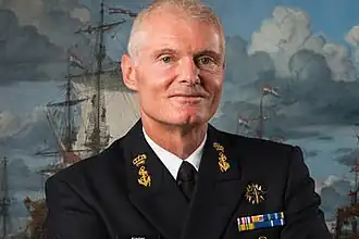 vice-admiraal Rob Kramer in 2017