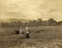 Women in a field, c. 1880