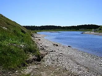 De Robinsons nabij zijn monding in St. George's Bay