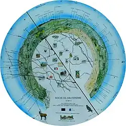 Roche Haute-Pierre, table d'orientation