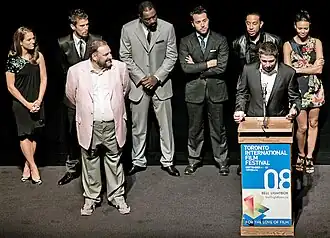 De cast van RocknRolla tijdens de Internationaal filmfestival van Toronto (2008).