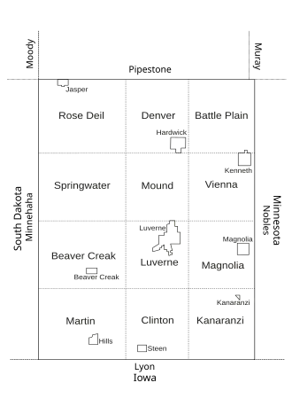 Kaart van Rock County