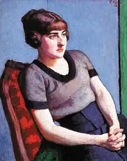 Femme au corsage mauve (Renée Honta)