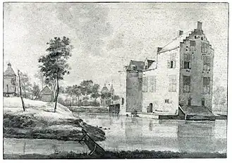 Kasteel Rijnesteintekening van Roelant Roghman, 1646-1647