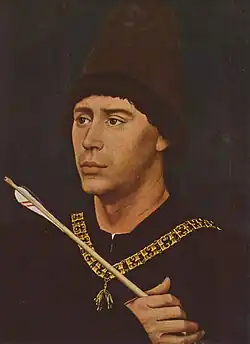 Rogier van der Weyden:Portret van Antoon van Bourgondië