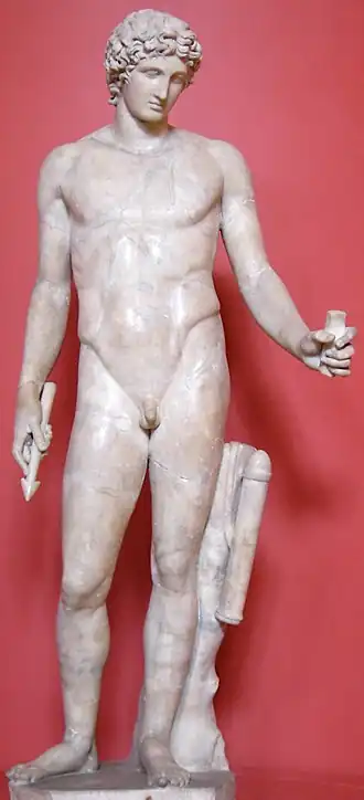 Apollo met pijl-en-boog (hier afgebroken)(2e eeuw v.Chr.), Ashmolean Museum