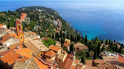 De kust in Roquebrune-Cap-Martin