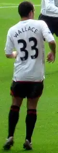 Wallace spelend voor Sunderland in 2007