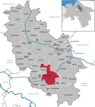 Kaart van Rotenburg (Wümme)