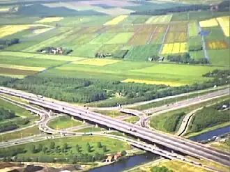 Knooppunt Rottepolderplein (noord) anno 1990