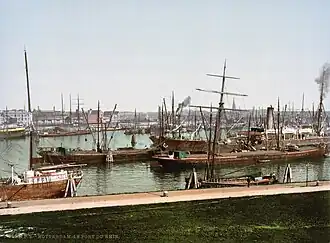 De Rijnhaven rond 1900
