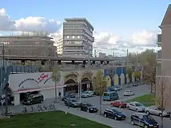 Het station gezien vanaf de loopbrug