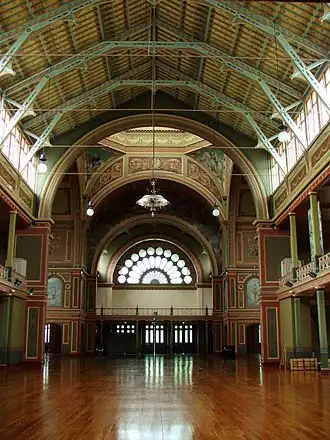 Interieur van het Royal Exhibition Building