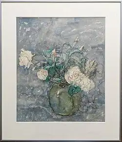 Rozen, aquarel, 1950