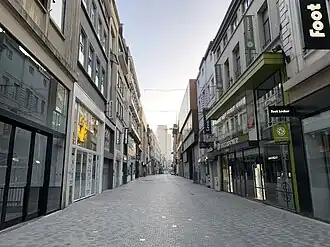Uitzicht op de Nieuwstraat in 2024