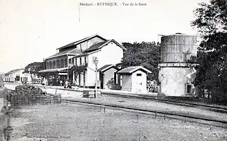Spoorwegstation van Rufisque, circa 1910