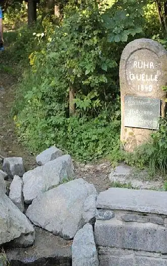 bron van de Ruhr nabij Winterberg