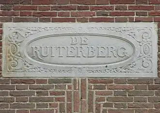 Tekst poortgebouw De Ruiterberg