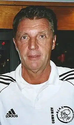 Ruud Krol in 2005 als assistent-trainer van Ajax