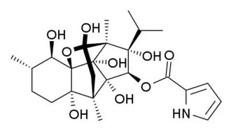 Structuurformule van ryanodine