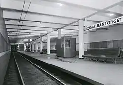 Het station bij de opening in 1933