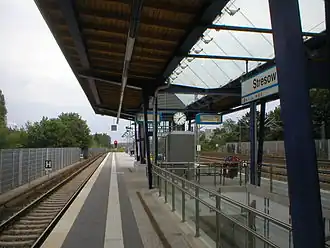 Perron van station Stresow
