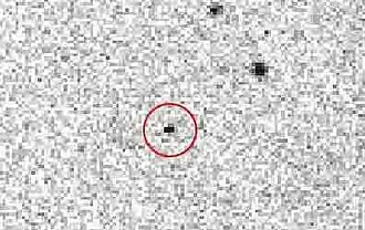 Afbeelding van Callirrhoë, gemaakt door Spacewatch in 1999