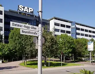 SAP-hoofdkantoor in het Duitse Walldorf.