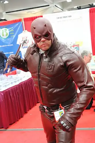 Cosplayer als Daredevil tijdens SDCC 2012.