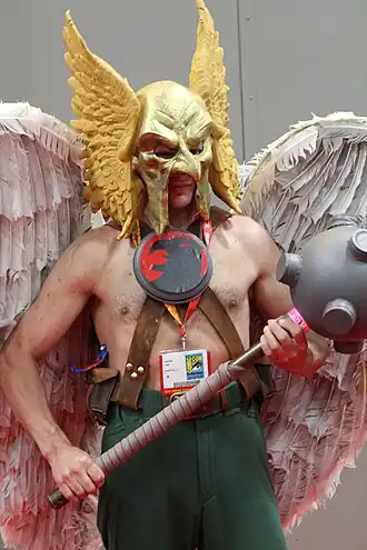 Cosplayer - Hawkman tijdens SDCC 2012.