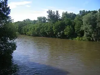 Rivier de Mura bij Petanjci