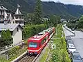 Trein vanuit Vallorcine in Chamonix-Mont-Blanc