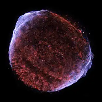 Supernovarestant van SN 1006 in röntgenstraling