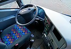 Dashboard van een SOR-bus (2013)