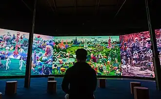 Speculum in De tuin der lusten door Colección Solo, in museum Matadero Madrid, 2021