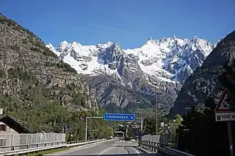 De SS26dir bij Courmayeur