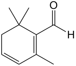 Structuurformule van safranal