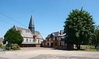 Kerk en gemeentehuis van Saint-Maur