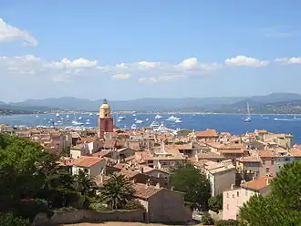 Uitzicht op Saint-Tropez