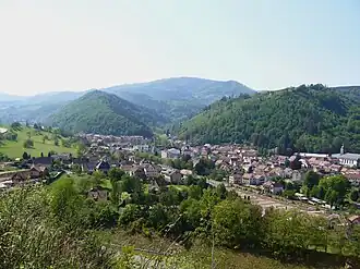 Gezicht op Sainte-Croix-aux-Mines