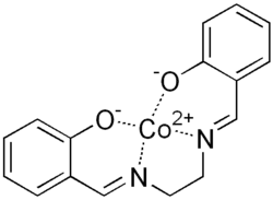 Structuurformule van Salcomine