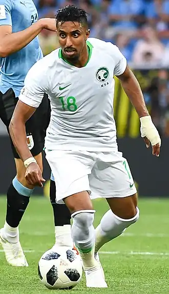 Al-Dawsari op het WK 2018.