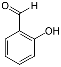Structuurformule van salicylaldehyde
