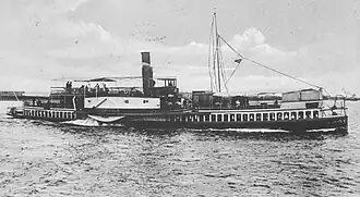 1902 -1937, de President Steijn, gebouwd op de werf van J&K Smit te Kinderdijk. Afmetingen: 51,60 × 12,50 m.