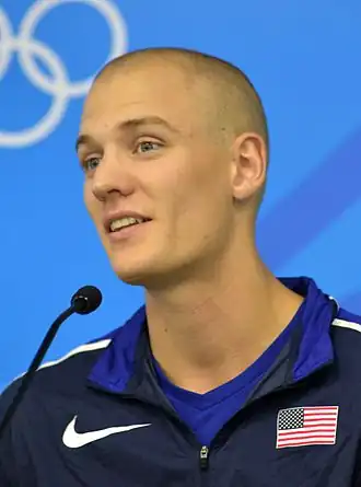 Sam Kendricks op de Olympische Spelen in Rio in 2016.