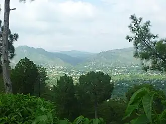 De Samahnivallei in het door Pakistan gecontroleerde Azad Kasjmir in juli 2015.