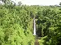 De Sopoaga waterval in het oosten van Upolu